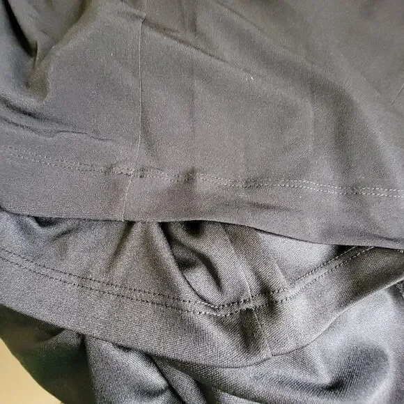 Calvin Klein Embellished Neck Long Sleeve Dress Black Gold Size 6 - Picture 4 of 12